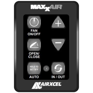 MaxxAir MaxxFan 6 Key Hard Wired Remote Control - Black