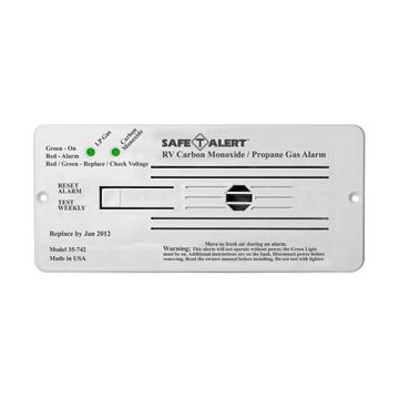 Safe-T-Alert White Flush Mount 35 Series CO/LP Gas Alarm