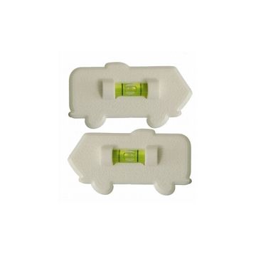 Prime Products White Motorhome Stick-On Level