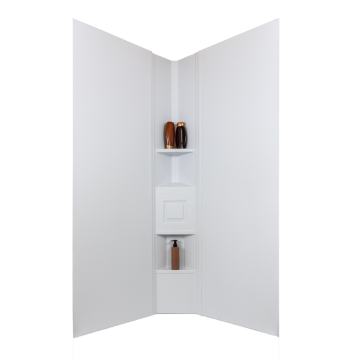 Icon 36" x 36" x 72" Neo Angle Shower Wall Surround - White