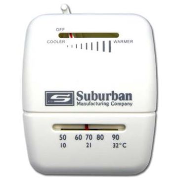 Suburban Heat Only White Wall Thermostat