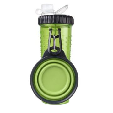 Dexas Snack-DuO Pet Dish With Re-Usable Bottle