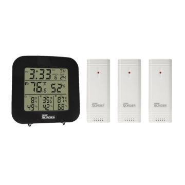 Minder Research TempMinder® 4-Zone Temperature and Humidity Monitor Station