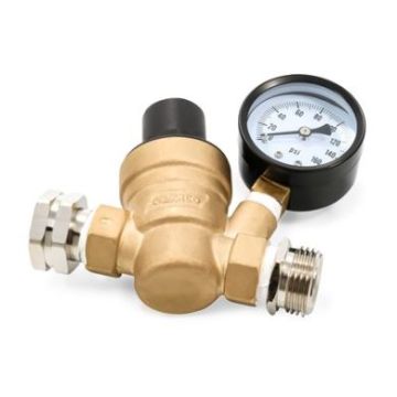 Camco Adjustable Brass Lead Free Water Pressure Regulator