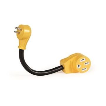 Camco15 Amp Male / 50 Amp Female Power Grip Dogbone Adapter