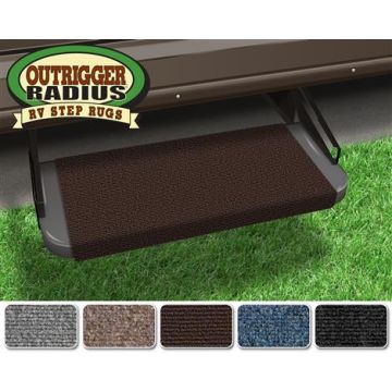 Prest-O-Fit Chocolate Brown 18" Outrigger RV Step Rug