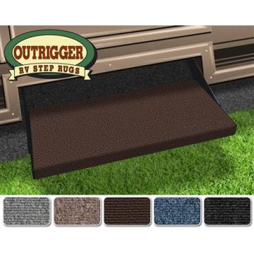 Prest-O-Fit Chocolate Brown 23" Outrigger RV Step Rug