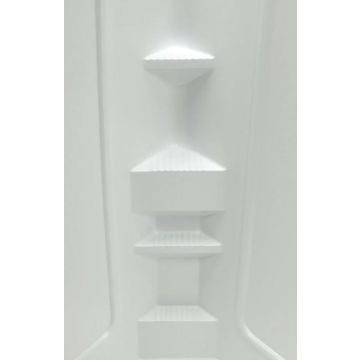 Lippert Components Better Bath 32" x 32" x 68" Neo Angle Shower Wall Surround - White