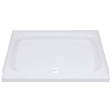 Lippert Components Better Bath 32" x 24" Front Center Drain Shower Pan - White
