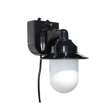 Polymer Black Portable RV Wall Lantern Porch Light