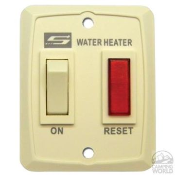 Suburban Water Heater Cream Wall Plate Switch Assembly