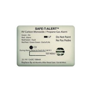 Safe-T-Alert White Surface Mount Mini Dual LP/CO Alarm