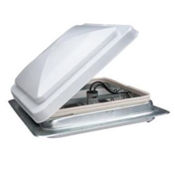 Heng's Manual White Lid 12V Fan Roof Vent with Garnish