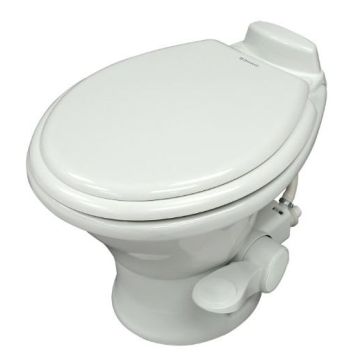 Dometic Low Profile ReVolution 311 White China Foot Flush Toilet