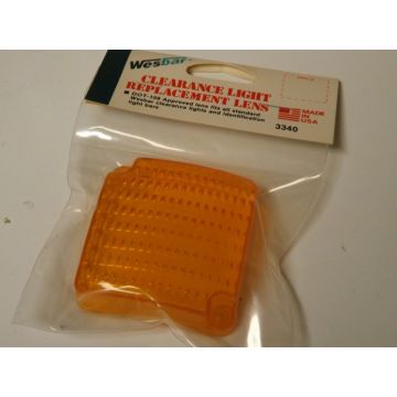 Wesbar Square Amber Marker/Clearance Light Replacement Lens *Only 5 Available*