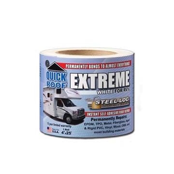 Quick Roof Extreme 4" x 25' White Roof Repair Tape
