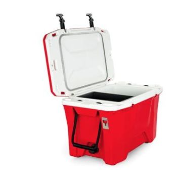 Camco Currituck 50 Qt. Premium College Football Color Cooler, Scarlet Red 200 & White