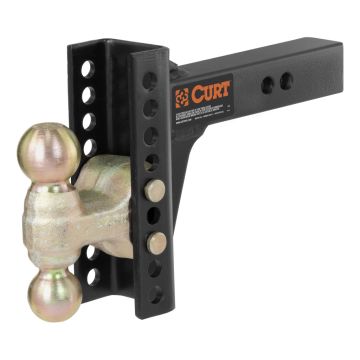 CURT Double Ball Adjustable Channel-Style Mount