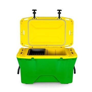 Camco Currituck 50 Qt. Premium College Football Color Cooler Green & Yellow
