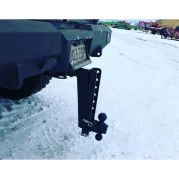 BulletProof Hitches™ 2" Heavy Duty 12" Drop/Rise Ball Mount Hitch