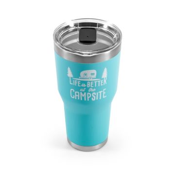 CAMCO Life is Better at the Campsite Cool Blue 30 oz Tumbler