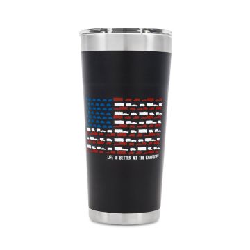 Camco Life Is Better at the Campsite 20 oz. Stainless Steel Insulated Twist Top Tumbler