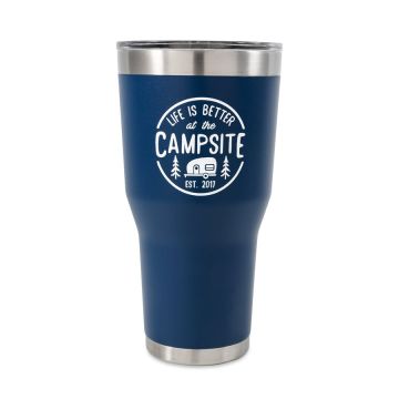 CAMCO Life is Better at the Campsite Navy 30 Oz Tumbler