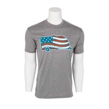 CAMCO Life is Better at the Campsite American Flag Camper Shirt - Medium