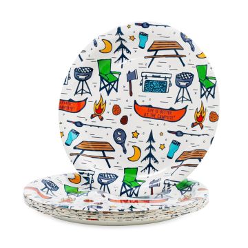 Life is Better at the Campsite 9" Paper Plates - 25 Count