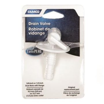 Camco Dual Size Drain Valve with Flange