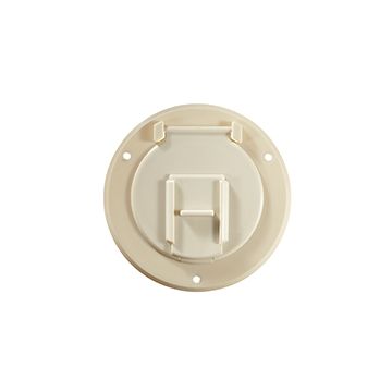 RV Designer Colonial White 30A Electrical Cable Hatch