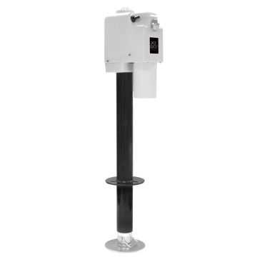 Quick Products Jack Quick White 3650lb Electric Tongue Jack with Adjustable Foot