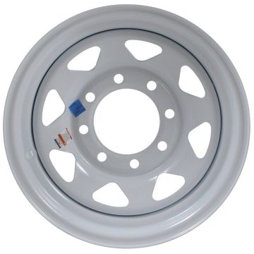 Trailer Wheel; 16 Inch Diameter x 6 Inch Width; 8 x 6.50 Inch Bolt Pattern
