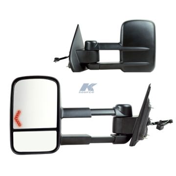 K-Source 2014 to 2015 Silverado/GMC 1500 Extendable Towing Mirrors w/LED Turn Signal