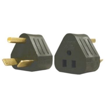 AP Products 15 Amp F to 30 Amp M Triangle Adapter