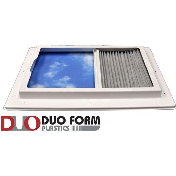Duo-Form Plastics 14 X 22 Thermo Shield Skylight Sliding Venetian Shade Type Assembly