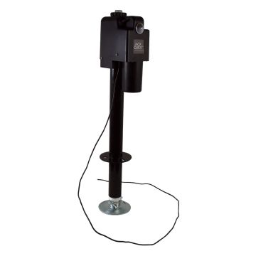 Quick Products Jack Quick Black 3650lb Electric Tongue Jack with Adjustable Foot