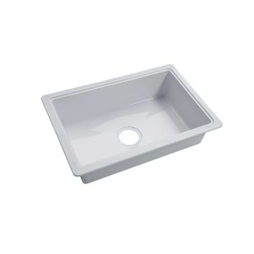 Lippert White 25" x 17" x 6.6" ABS Plastic Kitchen Sink