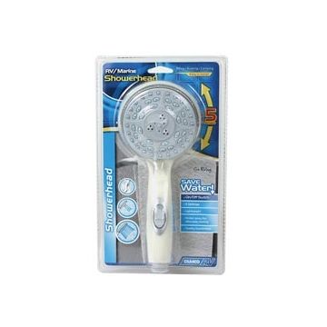 Camco Off White 4 Function Showerhead