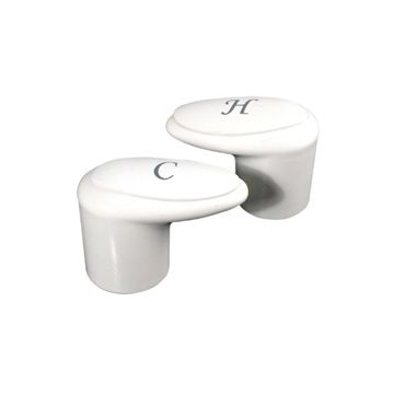 Phoenix White Handles for Catalina Faucets