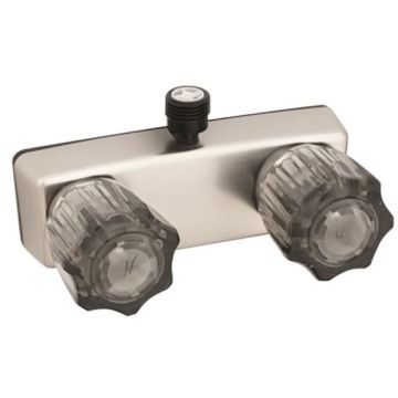 Empire Brass Company Brushed Nickel Shower Valve with Smoke Knobs