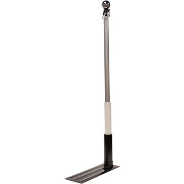 Camco 16 Foot Fiberglass Telescoping Flagpole w/ Flag/Car Foot Holder/Permanent Residential Mount