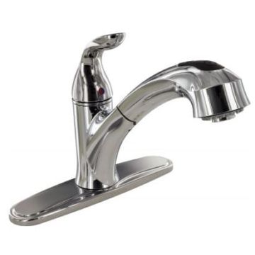 Phoenix Products Chrome Kitchen Faucet Single Lever Handle W/ Pullout Spout