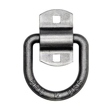 Buyers 1/2" x 3-1/2" x 3-3/8" D-Ring with 2 Hole Mounting Bracket