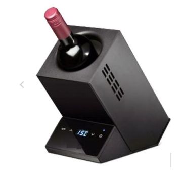 Pinnacle Appliance Black Single Bottle Wine Chiller