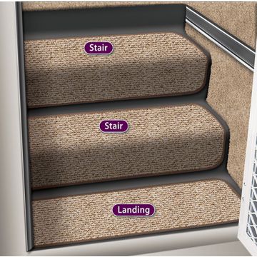 Prest-O-Fit Butter Pecan Step Hugger for Stair Step