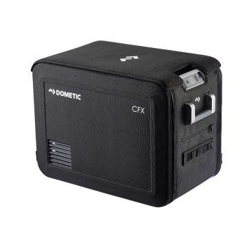 Dometic CFX3 PC45 powered cooler protective cover side view.