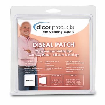 Dicor 6" DiSeal TPO Patch of White Water Resistant Sealing Tape