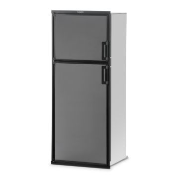 Dometic DM2872LBF1 Gas Absorption RV Refrigerator front view with stainless steel door panels (not included) and doors closed.
