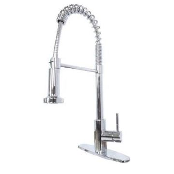 Empire Brass Hi-Arc Metal Hammer Style Head Coiled Spring Kitchen Faucet